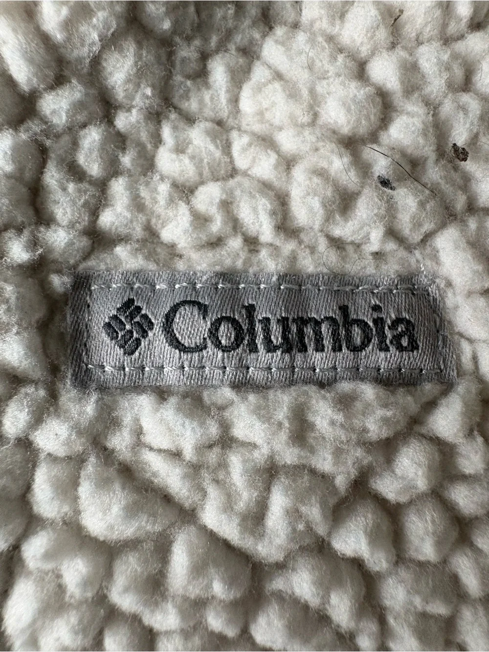 Columbia Cream Sherpa Hooded Baby One-Piece with Ears